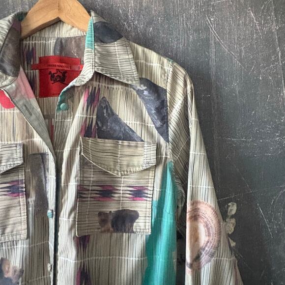 THEBE MAGUGU Sangoma Bone Printed Shirtdress Size Large - Picture 8 of 15